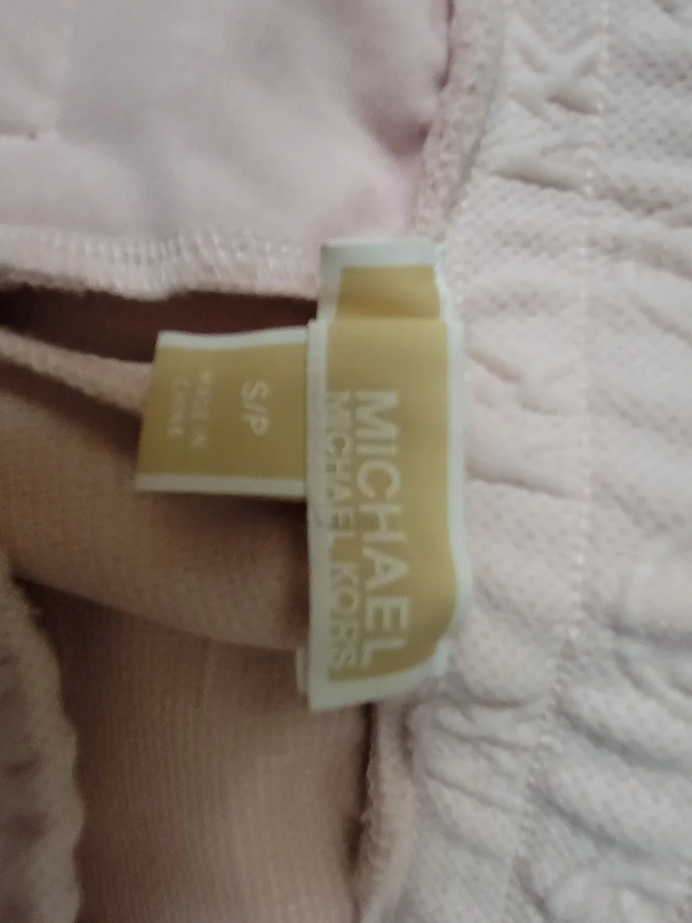Michael Kors Pink Embossed Logo Joggers